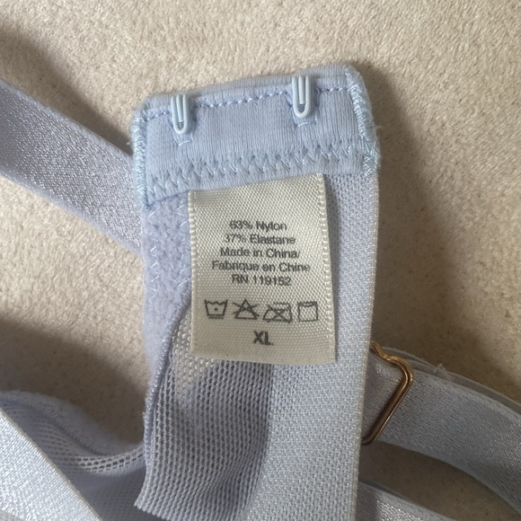 Jason Wu, mesh demi bustier bra, light blue periwinkle, super light weight XL - Picture 6 of 10